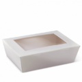 Pete’s Packaging white takeaway box with window